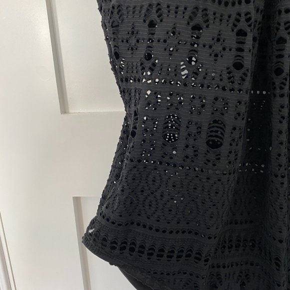 Black Crochet Swimsuit - Picture 3 of 5